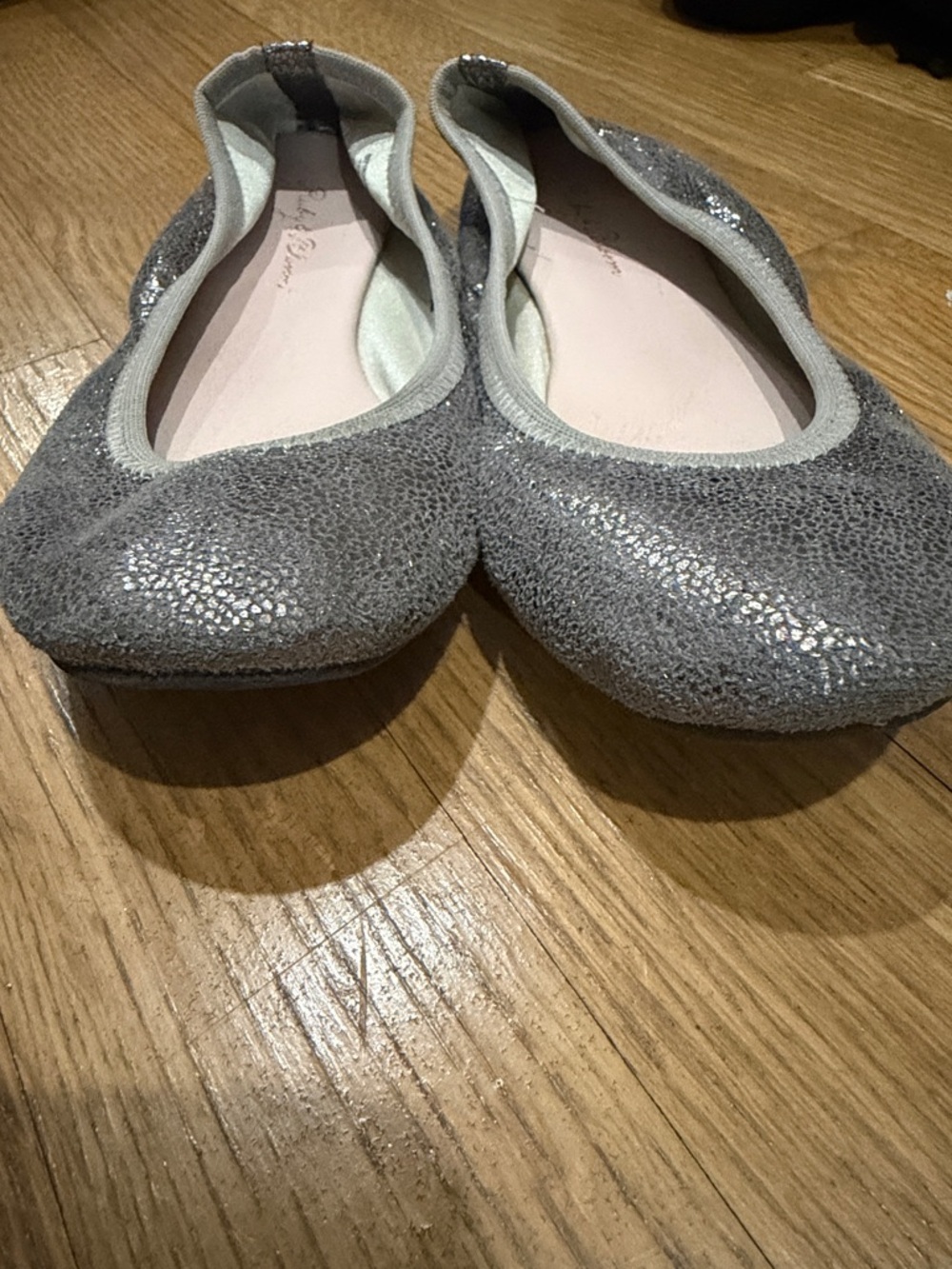 Silver Ballet Flats - Picture 3 of 4
